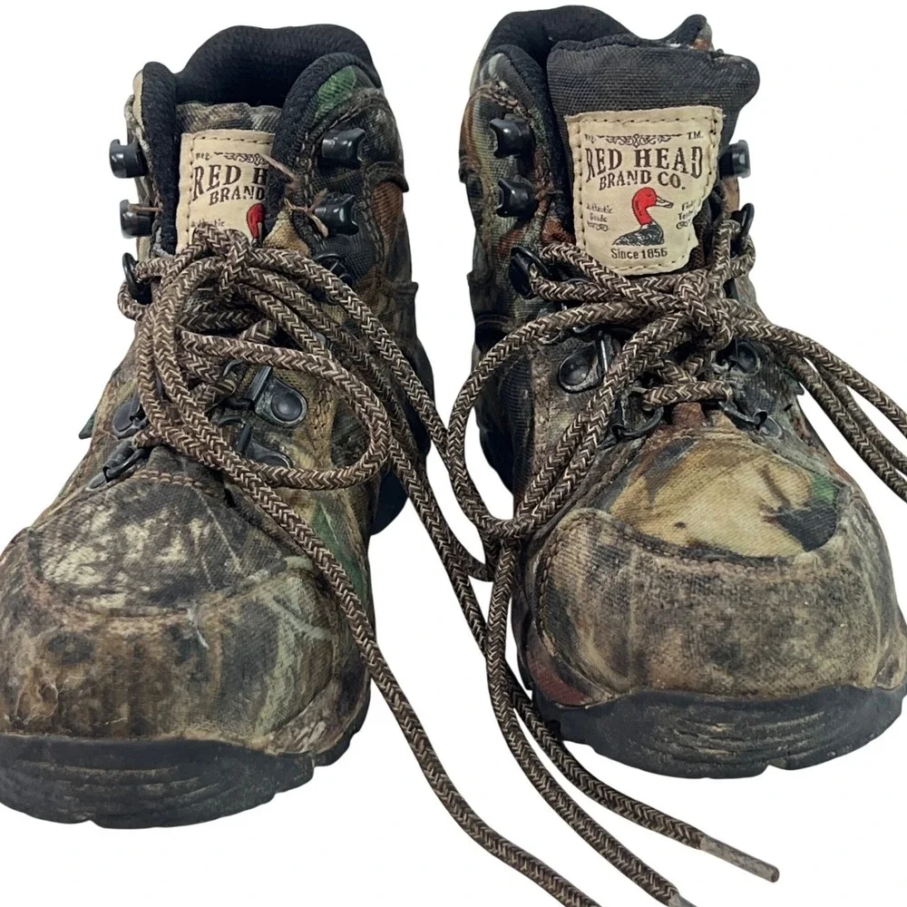 Red Head Kids‎ Brown Green Camo Waterproof Boots Little Boy 2 Outdoor Hunting